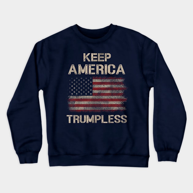 Keep America Trumpless Crewneck Sweatshirt by WILLER